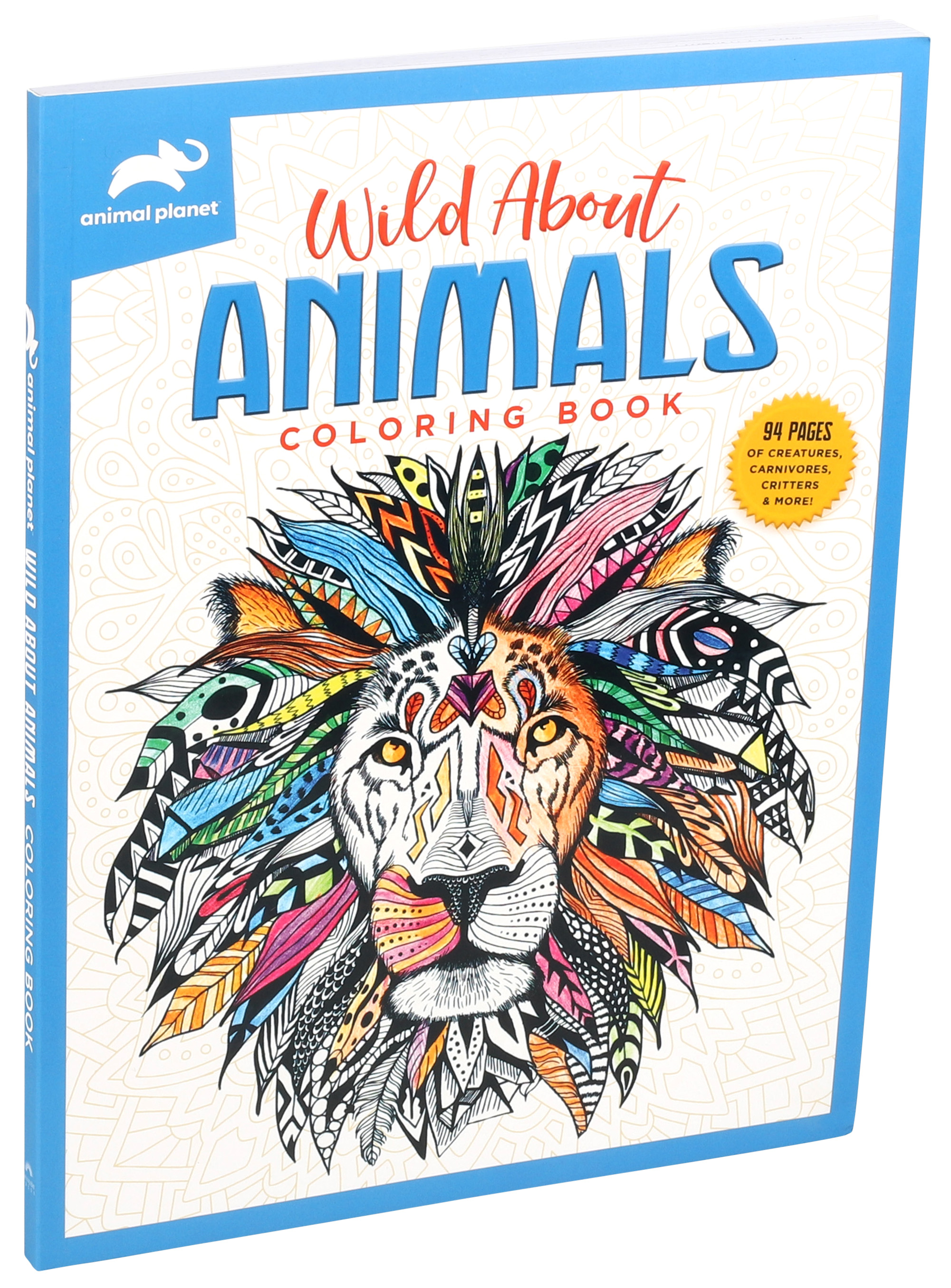 Wild Animal Coloring Book for adults. Relaxing & Calming activity